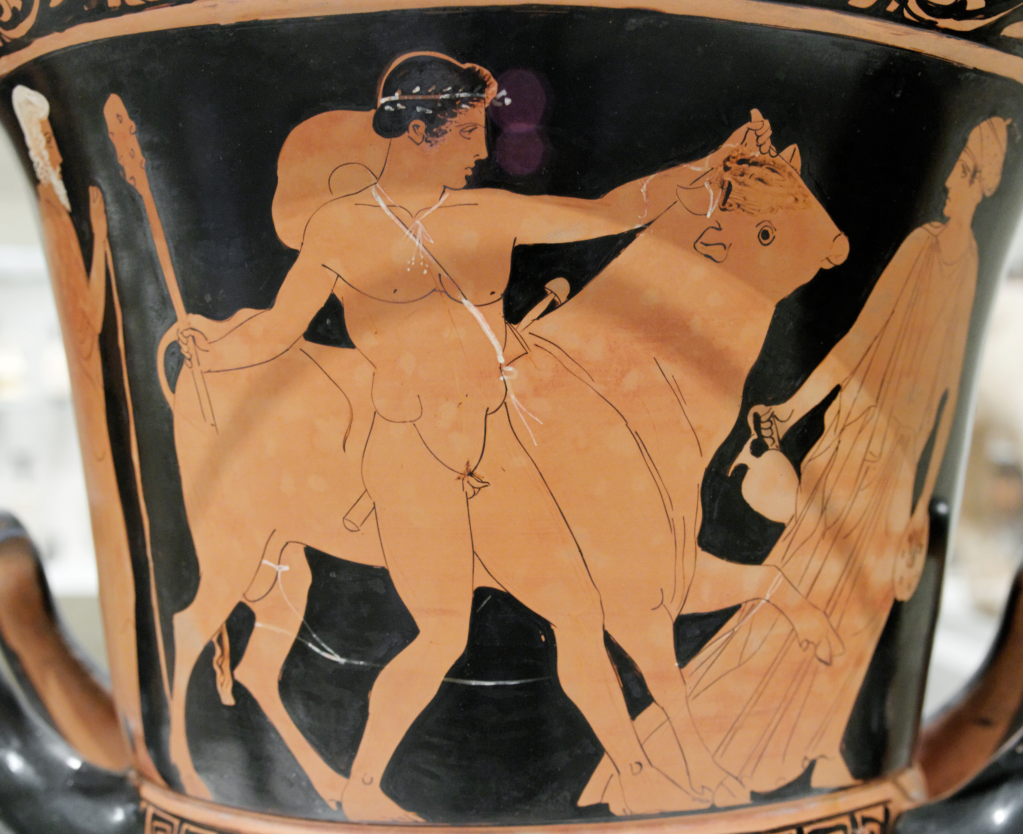 Theseus and bull_Marathon_440-430BCE Metropolitan NY (wikimedia)